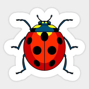 Ladybug beetle Sticker